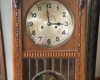 Vintage Wooden Wall Clock