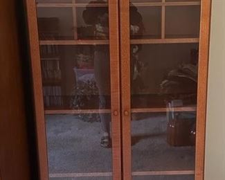 Wood and Glass Display Cabinet