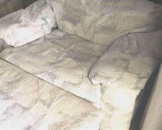 Large Comfy Loveseat with Footrest