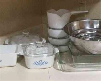 Vintage Corningware and Pyrex Lot