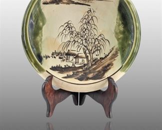 Japanese Meiji Period Ceramic Painted Art Bowl
