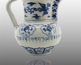 Ming Dynasty Porcelain Monk Hat Shape Teapot
