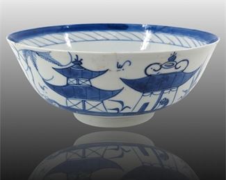 Qing Dynasty Nanjing Pattern Porcelain Bowl
