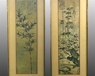 2pc. Republican Period Bamboo Art Prints

