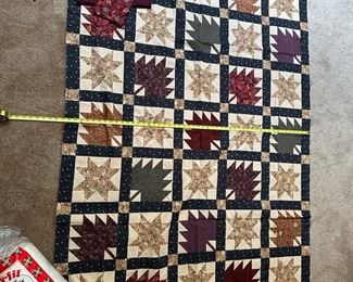 Patchwork Quilt Top Batting And Fabric