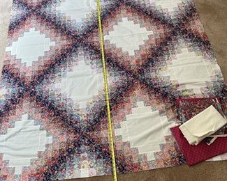 Unfinished Quilt With Kit And Concord Fabric