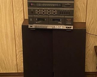 Realistic Music System with Speakers