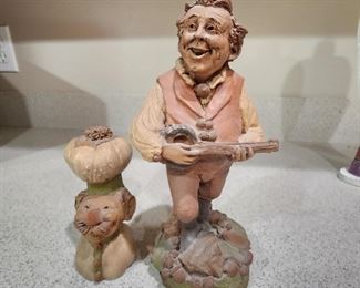 Pre-Sale: Tom Clark "Juan" Signed Retired Limited Edition Figurine & Chef Garlic Head Gnome