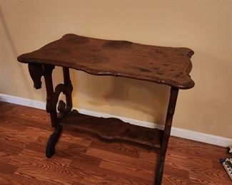 Pre-Sale: Carved and Openwork Wood, Side / End Table