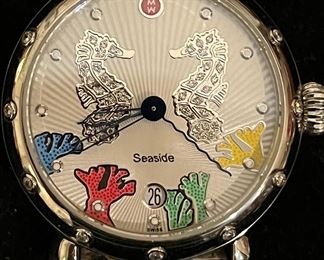 Seahorse and diamonds