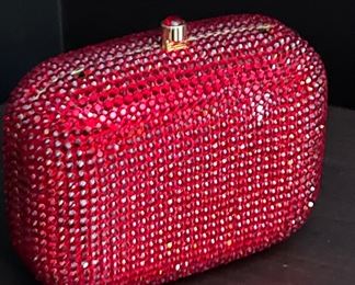 Swarovski red evening bag
