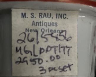 Paid $2950 for the three piece tea set