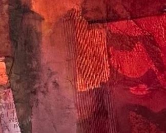 Detail of LAMBRECHT-HOULD… Color, texture and abstract storytelling: “A vision providing us an opportunity to reconsider the scope of Montana art today.”