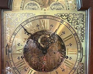 Howard Miller Grandfather Clock with beautiful inlay