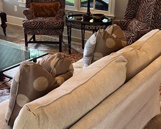 Pair of custom sofas