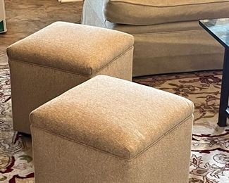 Matching ottomans