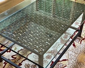 Hand forged antique French grate coffee table from Palladio Antiques