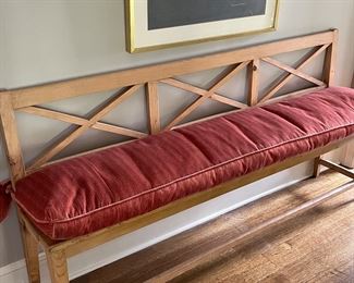 French pine bench circa 1860s-80s