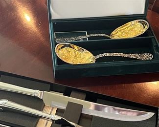 Serving items from Neiman Marcus