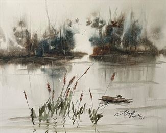 Early Lafayette RAGSDALE watercolor