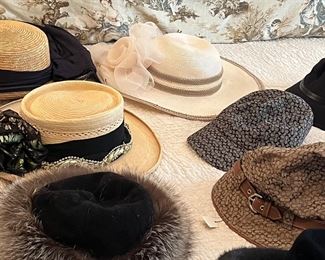 Gorgeous hats in pristine condition