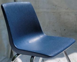 plastic & metal child-size chair