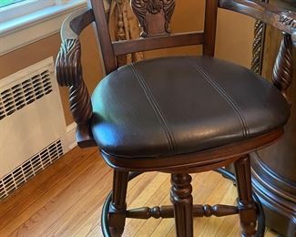 BEAUTIFUL CARVED BAR WITH 2 STOOLS-PRESALE IS AVAILABLE ON THIS ITEM.  TEXT 973-418-1286 FOR APPT. $1200