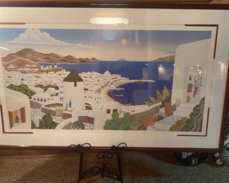 LARGE FRAMED McNIGHT PRINT