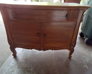 Small Ornately Scrolled Buffet 