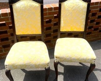 CARVED LION HEAD CHAIRS