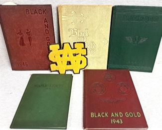 BLACK & GOLD YEAR BOOKS 