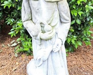 LARGE ST FRANCIS CEMENT STATUE