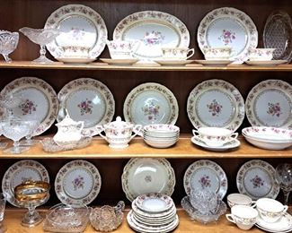 3 SHELVES ASSORTED CHINA LOT