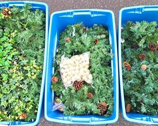 3 TOTES FULL CHRISTMAS GARLAND