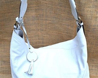 LEATHER WHITE PURSE 