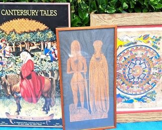 CANTERBURY TALES POSTER & COPPER PEOPLE LOT