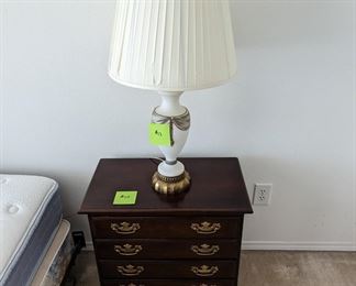 side table and lamp