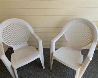 two patio chairs