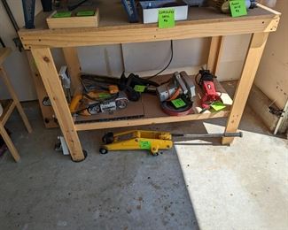 Floorjack and power tools