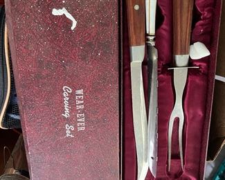Meat fork knife set