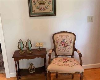 Embroidered Chair And More