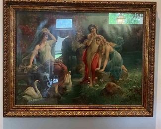 Fairy Angels In Gold Frame