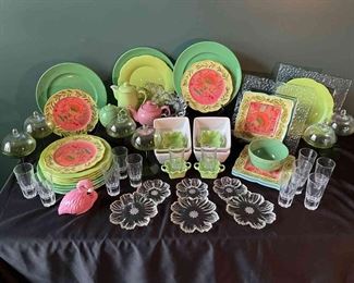 Pink And Green Whimsy