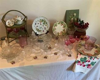 Strawberry And Butterflies