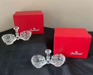 Vintage Baccarat Salt And Pepper Cups