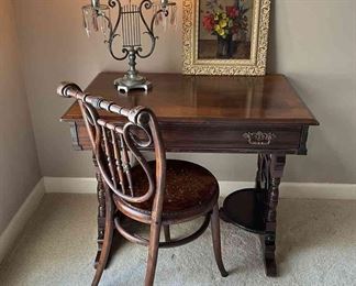 Vintage Desk And Chair