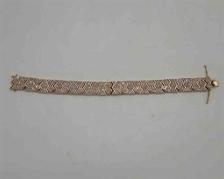 14KT Gold and Diamond Bracelet