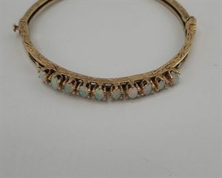 Opal and Gold Bracelet