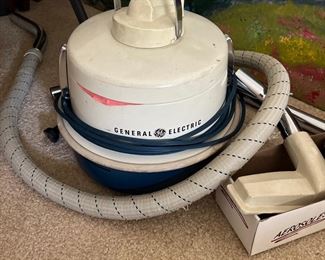 Vintage 1960s General Electric Canister Vacuum Cleaner