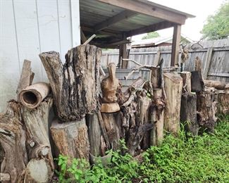 Wood - He used for his art!!